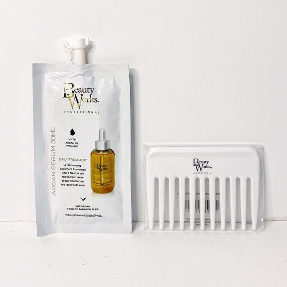 Beauty Works Other - ** 5/$25 ** Beauty Works Professional Argan Oil Serum Treatment and Comb